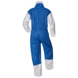1 Schutzanzug TECTOR® PSA Kategorie 3 Typ 5/6 aus hochwertigem Material in Weiss und Blau