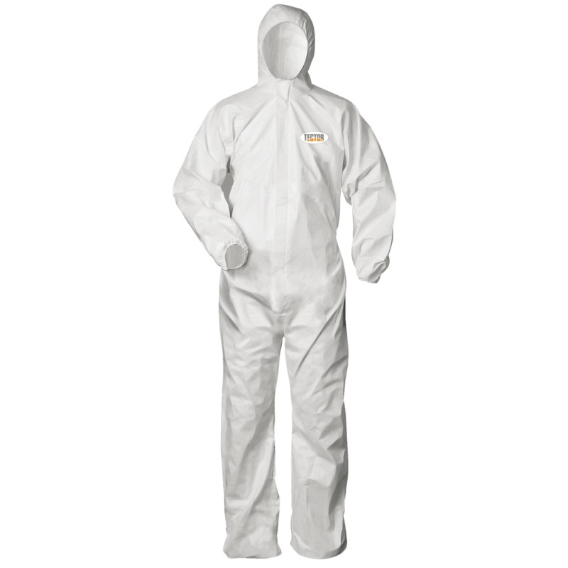 1 Schutzanzug TECTOR® PSA Kategorie 3 Typ 5-B/6-B aus hochwertigem Material in Weiss