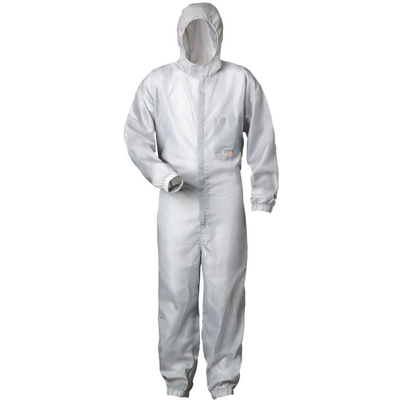 1 Stück TECTOR® Lackieroverall aus robustem Material in grau für optimalen Schutz beim Malen und Lackieren