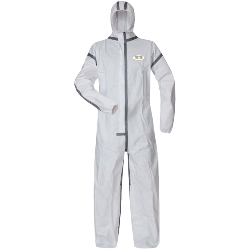 1 Schutzanzug TECTOR® PSA KAT 3 Typ 4-B/5-B/6-B aus hochwertigem, robustem Material in Weiss