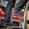 1 Paar Göhre Nuovo Halbschuhe, Schwarz/Blaue ESD Sicherheitsschuhe EN ISO 20345 S1P FO SR
