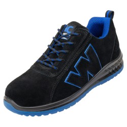 1 Paar CRAFTLAND Halbschuhe EN ISO 20345 S1P FO SR, schwarz/blau, Sicherheits-Schuhe für hohen Tragekomfort