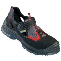 1 Paar WICA® Glückstadt-Sandalen EN ISO 20345 S1P, schwarz, sicher und robust für den täglichen Einsatz
