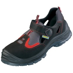1 Paar WICA® Glückstadt-Sandalen EN ISO 20345 S1P, schwarz, sicher und robust für den täglichen Einsatz