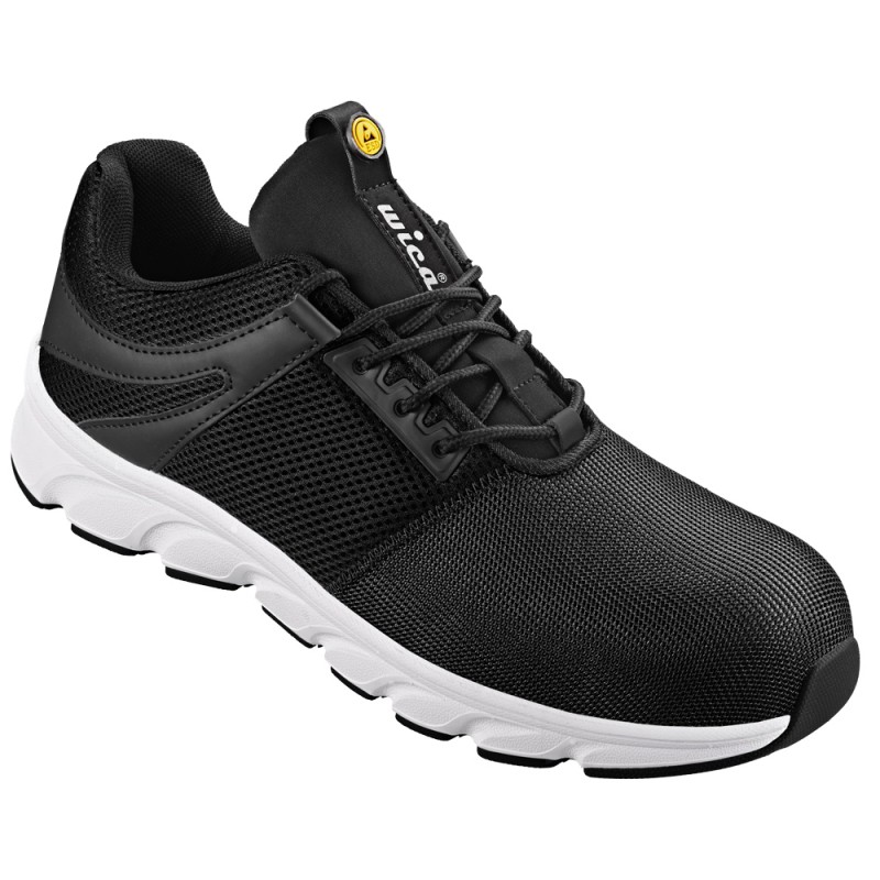 1 Paar WICA Halbschuhe EN ISO 20345 S1P ESD SRA schwarz