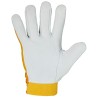 120 Paar KHANPUR GOODJOB® Handschuhe aus Nappa-Leder und Baumwolle, gelb, CAT 2