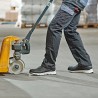 1 Paar WICA Halbschuhe S1P SRA aus grauem und blauem Material