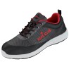 1 Paar Pollino Halbschuhe WICA® Sicherheitsklasse EN ISO 20345 S1P SRA dunkelgrau/rot