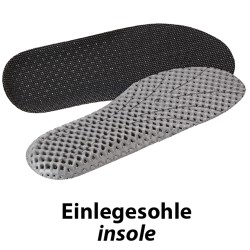 1 Paar Pollino Halbschuhe WICA® Sicherheitsklasse EN ISO 20345 S1P SRA dunkelgrau/rot
