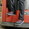 1 Paar Pollino Halbschuhe WICA® Sicherheitsklasse EN ISO 20345 S1P SRA dunkelgrau/rot