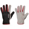 120 Paar VIGAN STRONGHAND® Handschuhe aus synthetischem Leder und Polyester in Schwarz-Rot/Grau, CAT 2