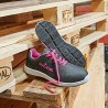 1 Paar WICA Halbschuhe EN ISO 20345 S1P SRA Schwarz/Pink