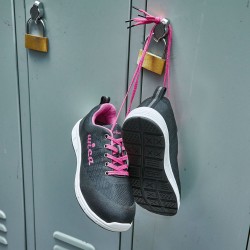 1 Paar WICA Halbschuhe EN ISO 20345 S1P SRA Schwarz/Pink