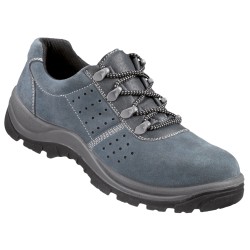 1 Paar EMS Halbschuhe S1 SRA aus grauem Material für optimalen Schutz und Komfort am Arbeitsplatz