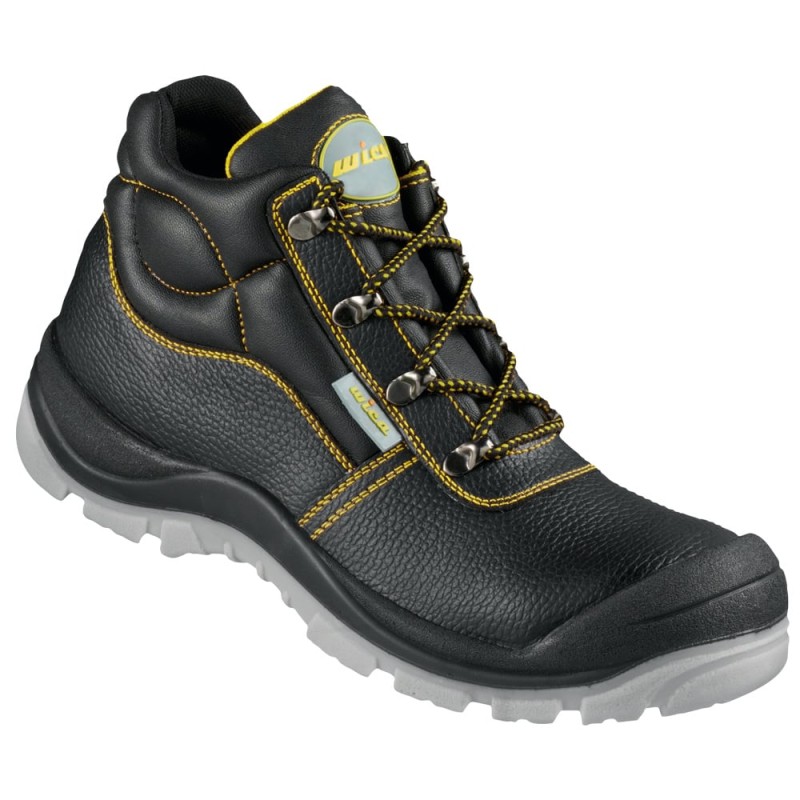 1 Paar WICA Schnürstiefel Sicherheitsstiefel Schwarz/Gelb EN ISO 20345:2011 S3 SRC