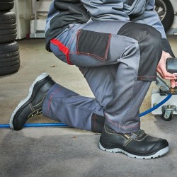 1 Paar WICA Schnürstiefel Sicherheitsstiefel Schwarz/Gelb EN ISO 20345:2011 S3 SRC