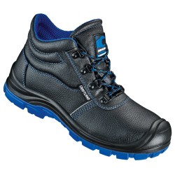 1 Paar CRAFTLAND Schnürstiefel EN ISO 20345 S3 SRC aus hochwertigem Schwarz/Blau Leder