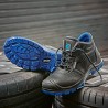 1 Paar CRAFTLAND Schnürstiefel EN ISO 20345 S3 SRC aus hochwertigem Schwarz/Blau Leder