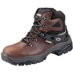 1 Paar Kynox Schnürstiefel Sicherheitsschuhe aus Leder dunkelbraun EN ISO 20345 S3 SRC