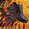 1 Paar CRAFTLAND Schweisser-Stiefel EN ISO 20345 S3 HRO SRC aus schwarzem Leder