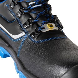 1 Paar CRAFTLAND Halbschuhe EN ISO 20345 S3 FO SR ESD Schwarz/Blau
