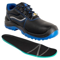 1 Paar CRAFTLAND Halbschuhe EN ISO 20345 S3 FO SR ESD Schwarz/Blau