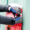 60 Paar SAALBACH ELYSEE® Handschuhe aus Schafsleder und Polyester in Blau/Grau/Natur, Kategorie 2