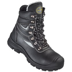 1 Paar COSWIG Winterschürstiefel EN ISO 20345 S3 SRC aus schwarzem Material