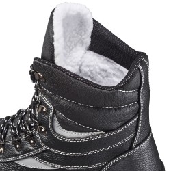 1 Paar COSWIG Winterschürstiefel EN ISO 20345 S3 SRC aus schwarzem Material