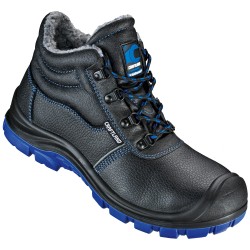 1 Paar CRAFTLAND Winterschnürstiefel S3 SRC aus schwarzem und blauem Material