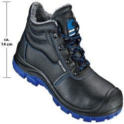 1 Paar CRAFTLAND Winterschnürstiefel S3 SRC aus schwarzem und blauem Material