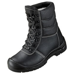 1 Paar Saalfeld Wintersch schnürstiefel aus Leder, schwarz, EN ISO 20345 S3 SRA, für optimalen Schutz und Komfort