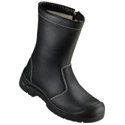 1 Paar Schneeberg Winterschafstiefel Sicherheitsstiefel aus schwarzem Leder mit EN ISO 20345 S3 SRA Zertifizierung