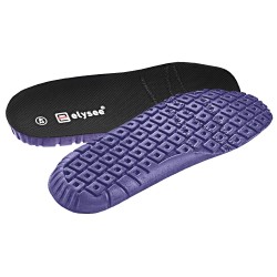 1 Paar Elysee Halbschuhe S3 HRO SR FO aus schwarzem und rotem Material