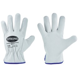 60 Paar Stronghand Büffelleder Handschuhe, Natur, Kategorie 2