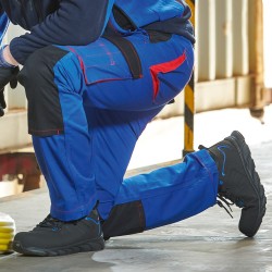 1 Paar WICA Schnürstiefel Sicherheitsstiefel Schwarz/Blau EN ISO 20345:2011 S3 SRC