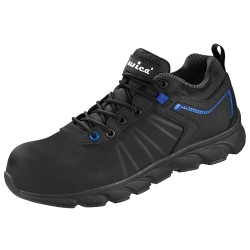 1 Paar VEZZO Halbschuhe aus WICA® in Schwarz/Blau, EN ISO 20345:2011 S3 SRC zertifiziert