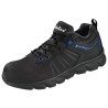 1 Paar VEZZO Halbschuhe aus WICA® in Schwarz/Blau, EN ISO 20345:2011 S3 SRC zertifiziert