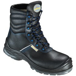 1 Paar WICA Winterschnürstiefel EN ISO 20345 S3 aus Schwarz Leder für höchste Sicherheit und Komfort