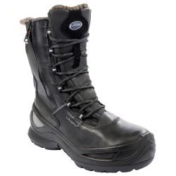 1 Paar LAVORO Winterschnürstiefel EN ISO 20345:2011 S3 CI SRC, schwarz, robust und sicher für den Winter