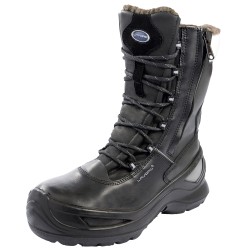 1 Paar LAVORO Winterschnürstiefel EN ISO 20345:2011 S3 CI SRC, schwarz, robust und sicher für den Winter