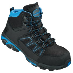 1 Paar WICA Schnürstiefel S3 SRC aus schwarzem und blauem Material