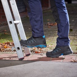 1 Paar WICA Schnürstiefel S3 SRC aus schwarzem und blauem Material