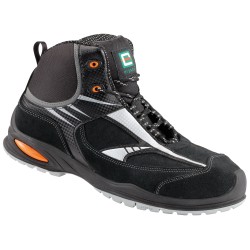 1 Paar ELYSEE S3 Schnürstiefel aus Schwarz/Silber mit EN ISO 20345 S3 SRC Zertifizierung