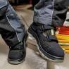 1 Paar Elysee ESD-Sandalen aus Schwarz-Gelb mit EN ISO 20345:2011 S1P SRC Sicherheitsstandard