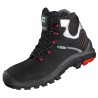 1 Paar ELYSEE S3 Schnürstiefel aus Leder in Schwarz/Silber nach EN ISO 20345:2011 S3 SRC