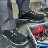 1 Paar ELYSEE Schnürstiefel aus Leder, schwarz-gelb, EN ISO 20345:2011 S3 ESD SRC zertifiziert