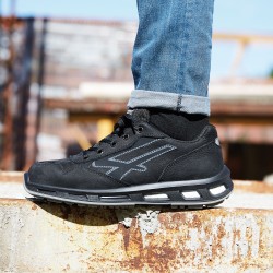 1 Paar U-Power Halbschuhe Sicherheitsklasse S3 Schwarz ESD EN ISO 20345 CI SRC, rutschfest und atmungsaktiv