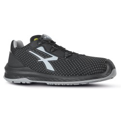 1 Paar U-POWER Halbschuhe S3 CI SRC ESD aus schwarzem Leder