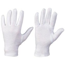 600 Paar ANSHAN GOODJOB Baumwollhandschuhe Trikot weiss Cat 1
